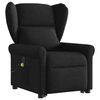 vidaXL Fauteuil de massage inclinable Noir Tissu