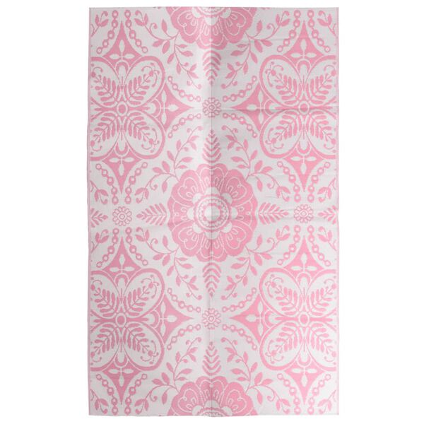 vidaXL Tapis d'extérieur ARAKIL rose 190x290 cm PP