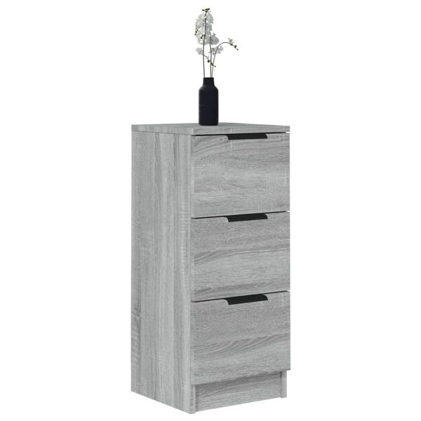 vidaXL Buffet Sonoma gris 30x30x70 cm Bois d'ingénierie