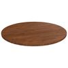 vidaXL Dessus de table rond Marron fonc&eacute; &Oslash;50x1,5cm Ch&ecirc;ne massif trait&eacute;