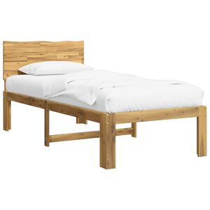 vidaXL Cadre de lit simple avec t&ecirc;te de lit ROSTOCK Blanc 75 x 190 cm
