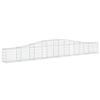 vidaXL Paniers à gabions arqués 8 pcs 400x30x40/60 cm Fer galvanisé