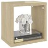vidaXL Étagères cube murales 4 pcs Chêne sonoma 22x15x22 cm