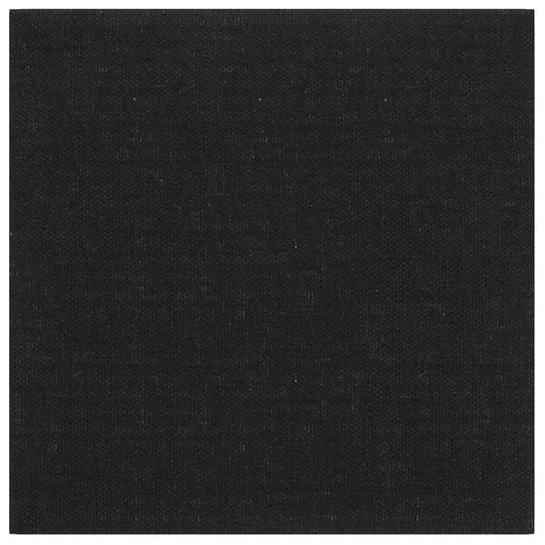 vidaXL T&ecirc;te de lit murale 12 pcs Noir 30 x 30 cm tissu