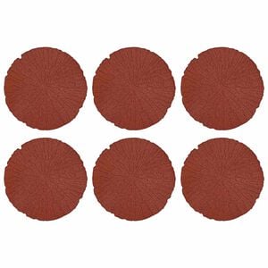 vidaXL Pierre de marchage 6 pcs Rouge &Oslash; 45 x 1,8 cm Caoutchouc
