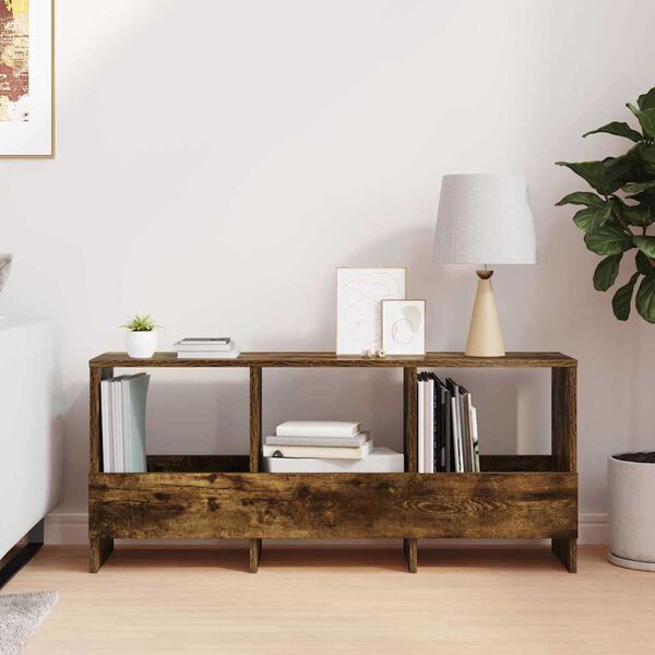 vidaXL &Eacute;tag&egrave;re &agrave; magazines Ch&ecirc;ne fum&eacute; 102 x 30 x 45 cm