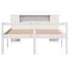 vidaXL Lit biblioth&egrave;que sans matelas blanc 120x190 cm bois pin massif