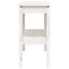 vidaXL Table console Blanc 110x40x75 cm Bois de pin solide