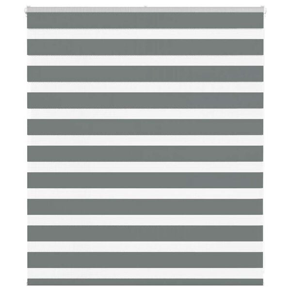 vidaXL Store z&egrave;bre gris fonc&eacute; largeur du tissu 115,9 cm polyester