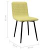 vidaXL Chaises à manger lot de 2 vert tissu