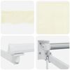 vidaXL Auvent r&eacute;tractable manuel Cr&egrave;me 2,5 x 2 m