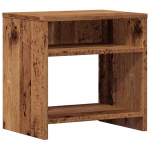 vidaXL Table de chevet vieux bois 40x30x40 cm bois d'ing&eacute;nierie
