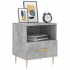 vidaXL Tables de chevet 2pcs gris b&eacute;ton 40x35x47,5cm bois d&rsquo;ing&eacute;nierie