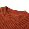 Gilet pull-over tricoté pour enfants cognac 104