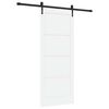 vidaXL Porte coulissante ORKDAL Blanc 83 x 202 cm Pin massif