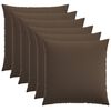 vidaXL Housse de coussin 6 pc HEERLEN Taupe 70 x 70 cm Tissu