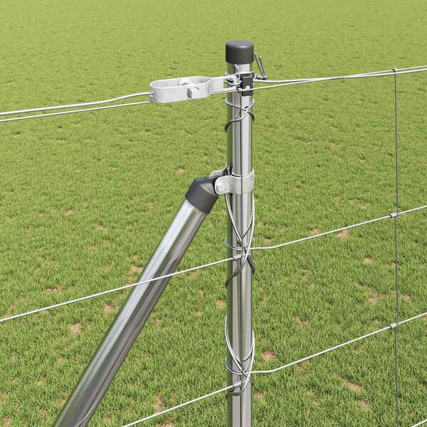 vidaXL Poteau de clôture. Galvanisé 25 x 1,6 m Acier