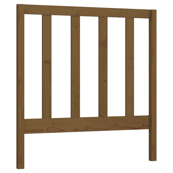 vidaXL T&ecirc;te de lit Marron miel 106x4x100 cm Bois massif de pin