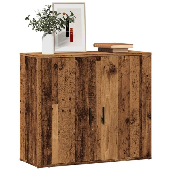 vidaXL Buffet vieux bois 80x33x70 cm bois d'ingénierie