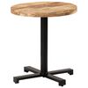 vidaXL Table de bistro Ronde Ø70x75 cm Bois de manguier brut