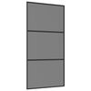 vidaXL Porte coulissante 102 x 205 cm Verre tremp&eacute; et aluminium