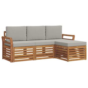 vidaXL Ensemble de canap&eacute;s d'ext&eacute;rieur 4 pc 4 place