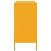 vidaXL Buffet jaune moutarde 68x39x79 cm acier