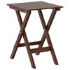 vidaXL Table d&rsquo;appoint pliable marron bois de peuplier massif