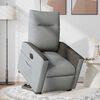 vidaXL Fauteuil inclinable électrique gris clair tissu