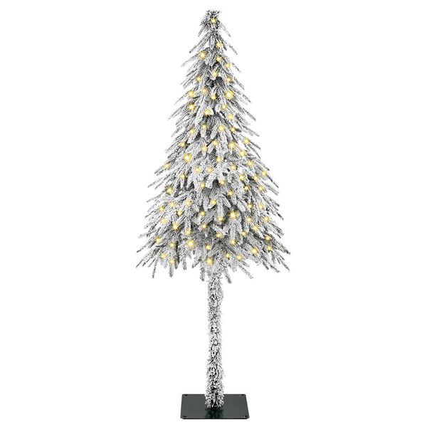 vidaXL Sapin de No&euml;l avec 150 LED Blanc 150 cm PE et Acier