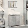 vidaXL Armoire de bain avec miroir gris b&eacute;ton bois d'ing&eacute;nierie
