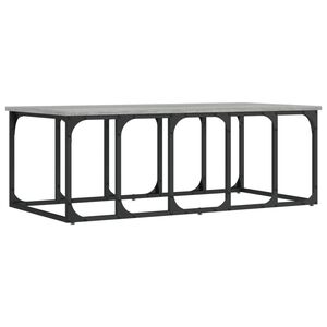 vidaXL Table basse sonoma gris 100x50x35,5 cm bois d'ing&eacute;nierie