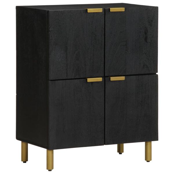 vidaXL Buffet noir 60x33x75 cm bois d'ingénierie