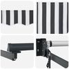 vidaXL Auvent r&eacute;tractable &eacute;lectrique Anthracite et blanc 2,5 x 2 m