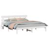 vidaXL Cadre de lit Blanc 180 x 200 cm Bois de pin massif