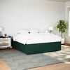 vidaXL Cadre de lit sans matelas vert fonc&eacute; 180x200 cm velours