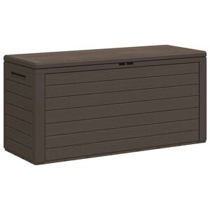 vidaXL Bo&icirc;te de rangement de jardin Marron 116x44x55 cm