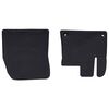 vidaXL Tapis de voiture 2 pcs Noir Caoutchouc