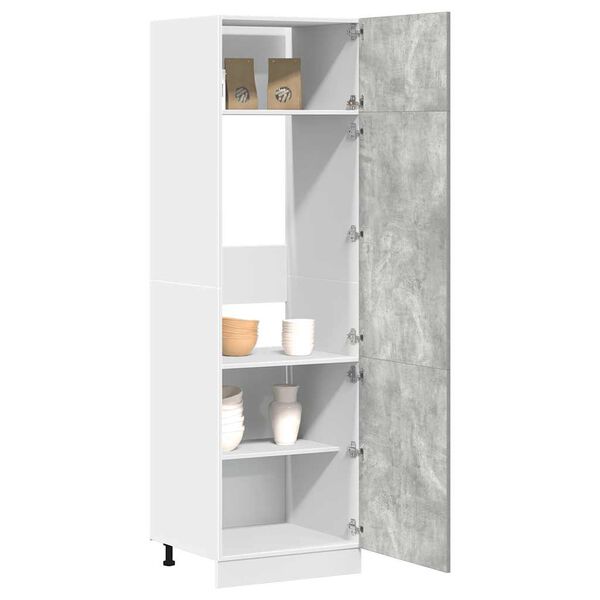 vidaXL Armoire réfrigérée "Lyon" Gris béton 60 x 57 x 207 cm Bois d'ingénierie