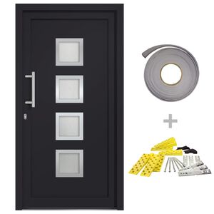 vidaXL Porte d'entr&eacute;e Anthracite 88x200 cm
