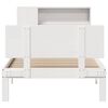 vidaXL Lit biblioth&egrave;que sans matelas blanc 75x190cm bois de pin massif