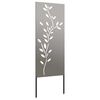 vidaXL Écran de confidentialité de jardin Floral Rouillé 50 x 140 cm