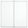 vidaXL Tableau blanc magnétique pliable 100x100x1,7 cm aluminium