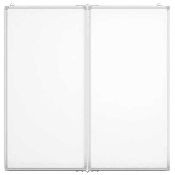vidaXL Tableau blanc magnétique pliable 100x100x1,7 cm aluminium