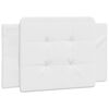vidaXL Cadre de lit sans matelas Zadar blanc 80x200 cm similicuir