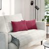 vidaXL Coussins de canapé 2 pcs Rouge bordeaux 50 x 30 cm