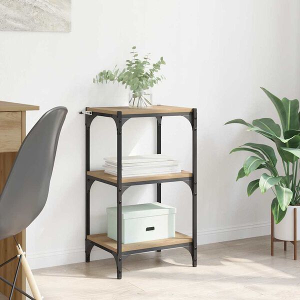 vidaXL Biblioth&egrave;que ch&ecirc;ne artisanal 40 x 33 x 70,5 cm