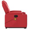 vidaXL Fauteuil inclinable de massage &eacute;lectrique rouge similicuir
