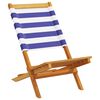 vidaXL Chaises de jardin pliantes lot de 4 tissu et bois massif