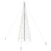 vidaXL Arbre de No&euml;l LED avec piquets au sol Multicolore 400 cm Fer